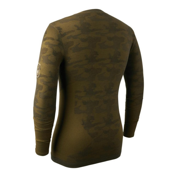 DEERHUNTER Camou Wool Underwear Shirt - merino nátelník