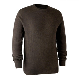 DEERHUNTER Kingston Knit O Neck - merino sveter