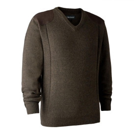 DEERHUNTER Sheffield Knit with V-neck - pletený sveter